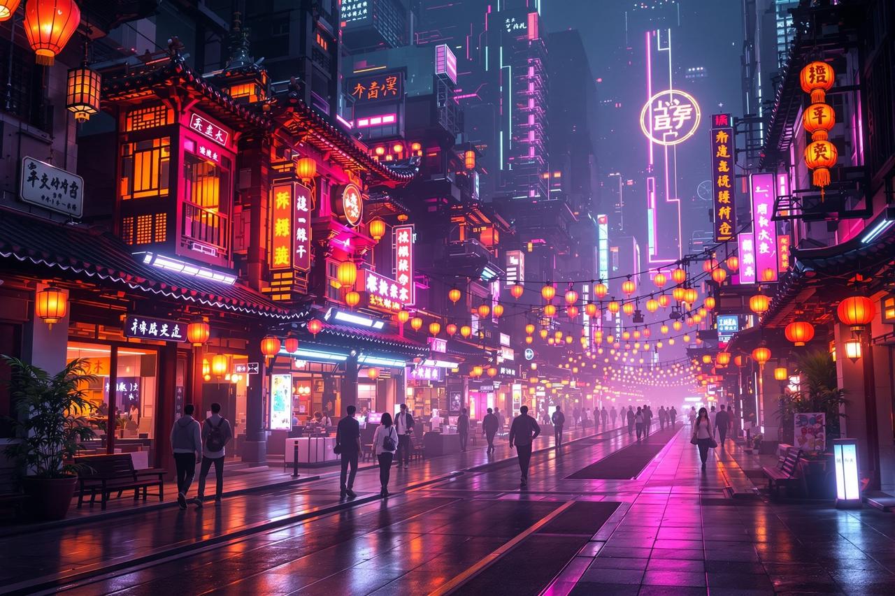 天狼影院-赛博朋克美学:当东方遇见未来